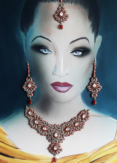Фотография под названием "Hindous Woman Saris" - François/Customisation, Подлинное произведение искусства, Цифровая фотограф…