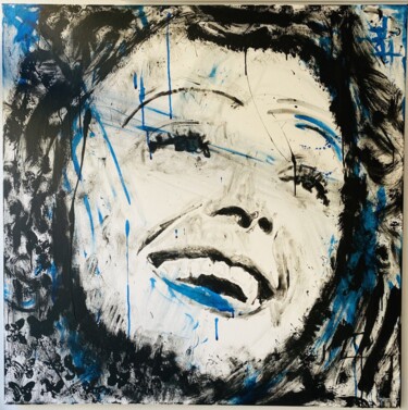 Painting titled "piaf : tourbillon d…" by François Farcy, Original Artwork, Acrylic Mounted on Wood Stretcher frame