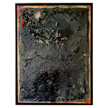 Painting titled "Black Metamorphosis" by François Farcy, Original Artwork, Acrylic Mounted on Wood Stretcher frame