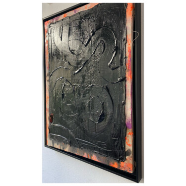 Schilderij getiteld "Mon destin" door François Farcy, Origineel Kunstwerk, Acryl Gemonteerd op Frame voor houten brancard