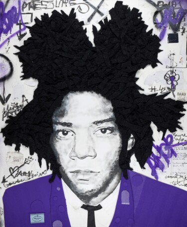 Schilderij getiteld "Basquiat in PRADA o" door François Farcy, Origineel Kunstwerk, Acryl