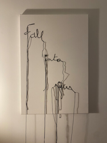 纺织艺术 标题为“fall into pieces” 由François Farcy, 原创艺术品, 刺绣