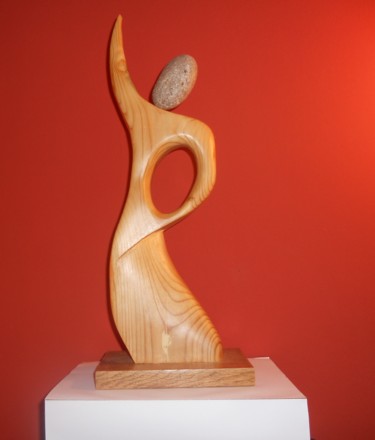 Sculpture intitulée "DANSE" par François Forré, Œuvre d'art originale, Bois