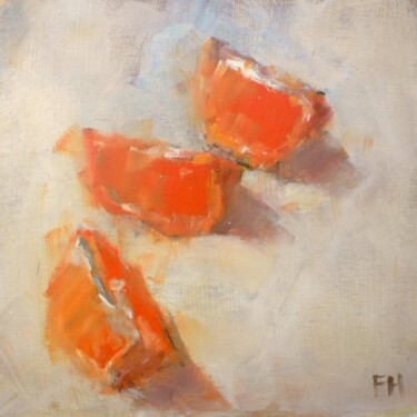 Peinture intitulée "Orange Slices" par Francois Hugard, Œuvre d'art originale, Huile