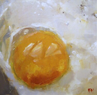 Peinture intitulée "fried egg" par Francois Hugard, Œuvre d'art originale, Huile