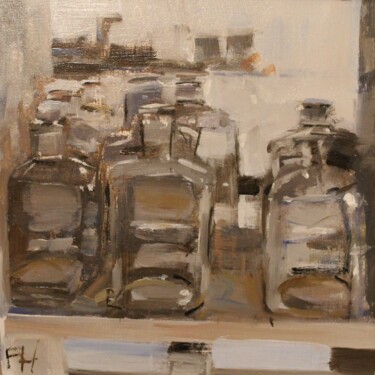 Painting titled "Shelf life" by Francois Hugard, Original Artwork, Oil