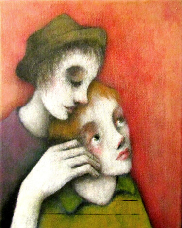Peinture intitulée "Il et elle" par François Joseph Durand, Œuvre d'art originale, Acrylique