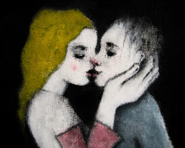 Pintura intitulada "Embrassade" por François Joseph Durand, Obras de arte originais, Acrílico