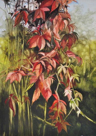 Painting titled "automne.jpg" by François Kunze, Original Artwork