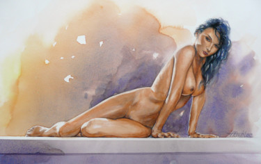 Painting titled "nu-feminin-3.jpg" by François Lanvin, Original Artwork, Watercolor