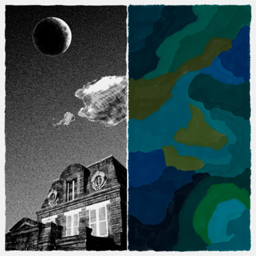 Arts numériques intitulée "Clair de lune n°1" par François Lapouge, Œuvre d'art originale, Travail numérique 2D
