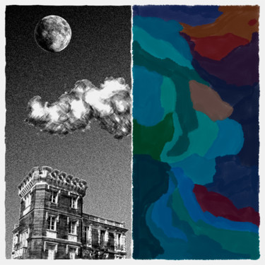 Arts numériques intitulée "Clair de lune n°3" par François Lapouge, Œuvre d'art originale, Travail numérique 2D