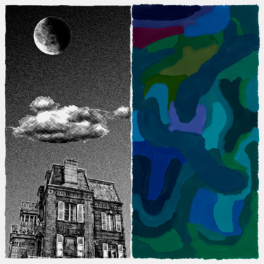 Arts numériques intitulée "Clair de lune n°6" par François Lapouge, Œuvre d'art originale, Travail numérique 2D