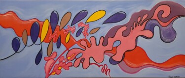 Painting titled "FORMULE ACTIVE" by François Lestrille, Original Artwork, Acrylic