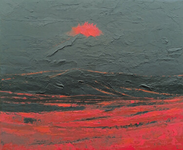 Painting titled "MAGMA" by François Libere, Original Artwork, Acrylic Mounted on Wood Stretcher frame