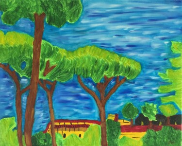 Картина под названием "#Rome" - François Martigné, Подлинное произведение искусства, Масло