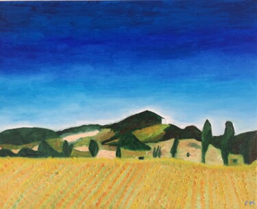 Malerei mit dem Titel "#Provence" von François Martigné, Original-Kunstwerk, Öl