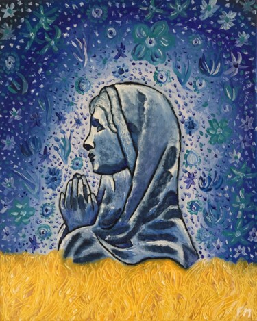 Peinture intitulée "#Ecoute ma prière" par François Martigné, Œuvre d'art originale, Huile