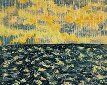 Peinture intitulée "#Jour et Nuit" par François Martigné, Œuvre d'art originale, Huile
