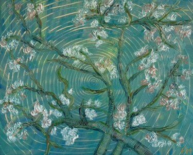 Peinture intitulée "#Aqua" par François Martigné, Œuvre d'art originale, Huile