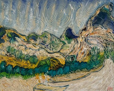 Malarstwo zatytułowany „#Perce les nuages” autorstwa François Martigné, Oryginalna praca, Olej