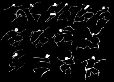 Peinture intitulée "20-mouvements.jpg" par Francois Mollon Gros-Desormeaux, Œuvre d'art originale