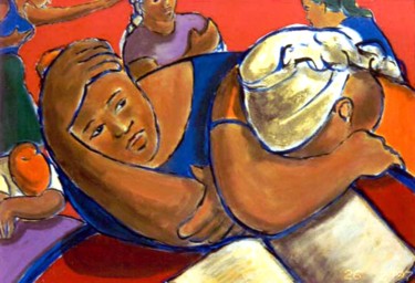 050a-la-lecture-1.jpg 55x38 cm ©1996 par Francois MOLLON GROS-DESORMEAUX