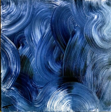 "Tourbillon bleu" başlıklı Tablo François Noël tarafından, Orijinal sanat, Akrilik
