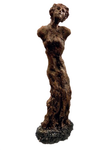 Sculpture titled "Femme saule" by François Vanhove, Original Artwork, Clay