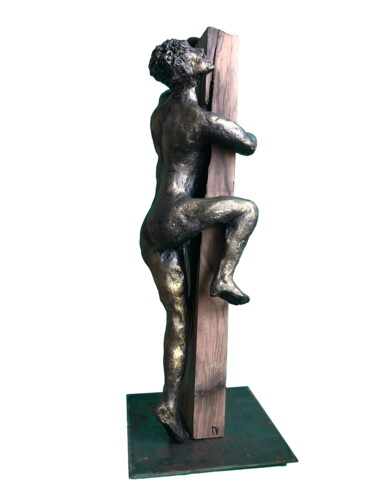 Escultura intitulada "Là-haut" por François Vanhove, Obras de arte originais, Argila