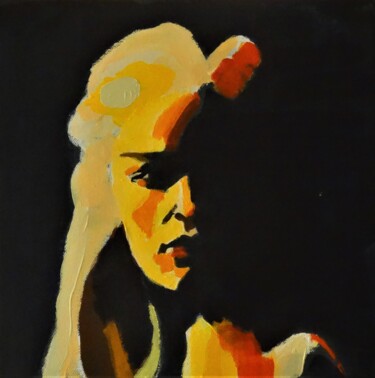 Malerei mit dem Titel "Emilia Clark - Game…" von Francois Xavier Vaudeleau, Original-Kunstwerk, Acryl Auf Keilrahmen aus Hol…