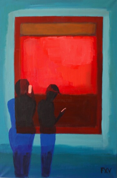 Pintura intitulada "Mark Rothko interpr…" por Francois Xavier Vaudeleau, Obras de arte originais, Acrílico