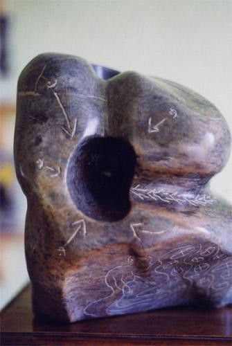 Sculpture intitulée "Mélange des sexes" par François Thomas, Œuvre d'art originale, Pierre