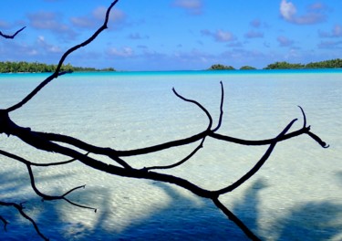 Photographie intitulée "lagon bleu 3" par François Carage, Œuvre d'art originale, Photographie numérique