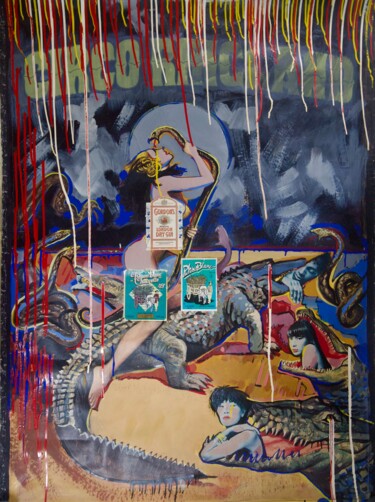 Malarstwo zatytułowany „La tentation” autorstwa François Carage, Oryginalna praca, Akryl