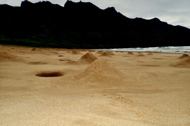 Photography titled "trou de crabe" by François Carage, Original Artwork, Non Manipulated Photography