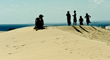 Photography titled "sur la dune" by François Carage, Original Artwork, Non Manipulated Photography