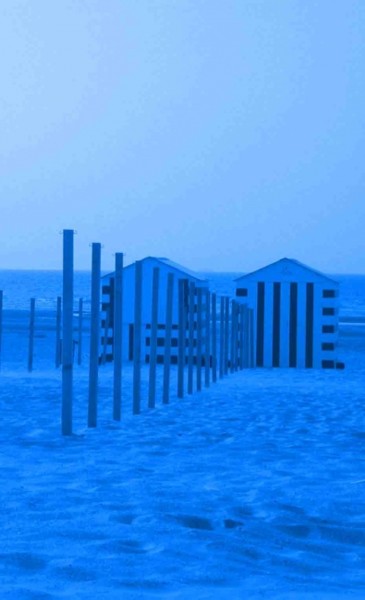 Photographie intitulée "Plage du nord (bleu…" par Francois Chauvin, Œuvre d'art originale