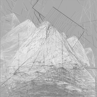Arts numériques intitulée "Fonte des glaces" par Françoise Aubert-Moreau, Œuvre d'art originale, Travail numérique 2D