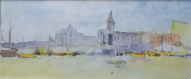 Painting titled "Le Duomo" by Françoise Augustine, Original Artwork, Watercolor