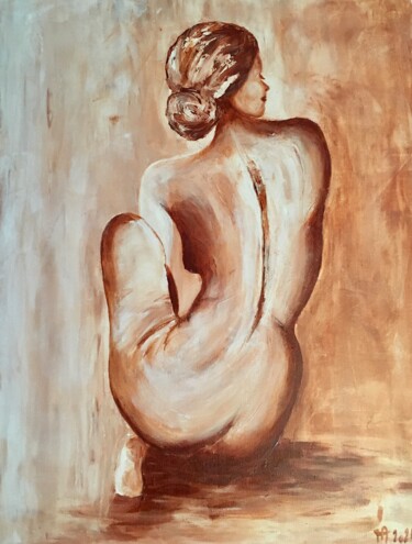 Painting titled "Muse" by Françoise Augustine, Original Artwork, Acrylic