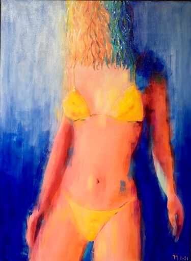 Painting titled "COPACABANA" by Françoise Augustine, Original Artwork, Acrylic