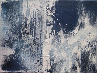 Painting titled "Fonte des glaces" by Françoise Bulliat Richard - Fbr, Original Artwork, Acrylic Mounted on Wood Stretcher f…