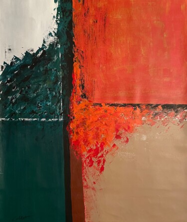 제목이 "Eruption"인 미술작품 Françoise Colobert로, 원작, 아크릴