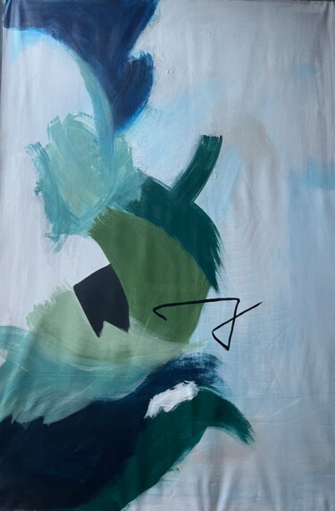 Peinture intitulée "Ocean" par Françoise Colobert, Œuvre d'art originale, Acrylique