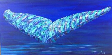 Peinture intitulée "Whale tail" par Françoise Dagorn, Œuvre d'art originale, Acrylique