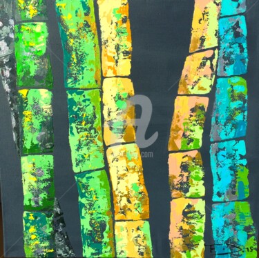 Painting titled "bamboo01.jpg" by Françoise Dagorn, Original Artwork, Acrylic