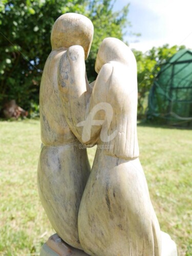 Sculpture titled "Sculpture en stéati…" by Cédo, Original Artwork, Stone