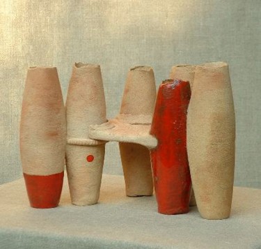 Sculpture intitulée "Le droit à la diffé…" par Francoise Favre, Œuvre d'art originale, Céramique