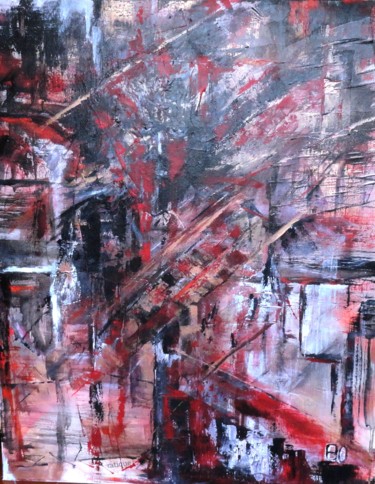 Schilderij getiteld "Chaos" door Françoise Folley, Origineel Kunstwerk, Acryl